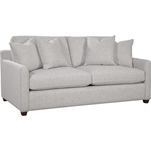 Curry Queen Non Slipcover Sleep Sofa in Hearth Nickel Gray Fabric